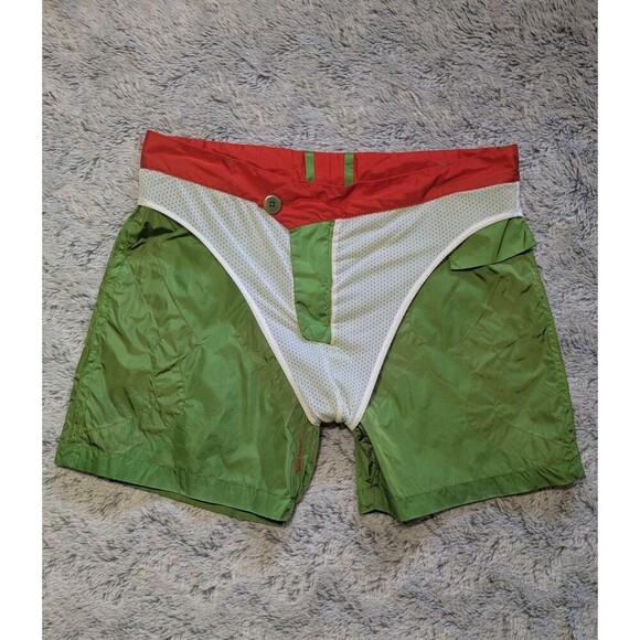 Versace Swim Trunks Swimsuit Bermuda Shorts Men's Size 34 - Picture 9 of 11